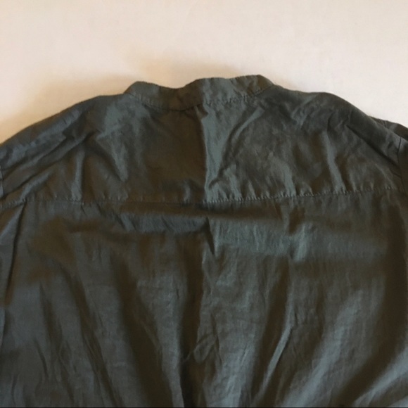Zara basics olive green long sleeve top shirt - Picture 2 of 6